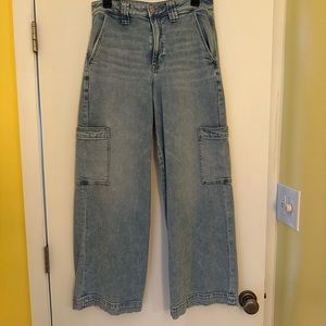 American Eagle super high rise baggy wide leg jeans. NWOT